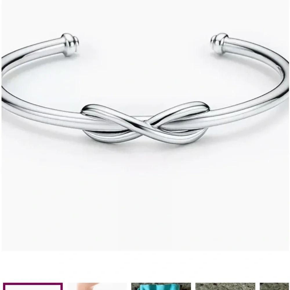 NWOT The Single KNOT Sign of Eternal Love.SilverTone Cuff Bracelet Feminine&Chic
